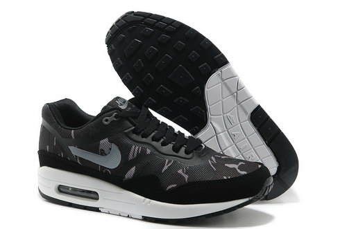 Nike Wmns Air Max 1 Cmft Prm Tape Men Black White Running Shoes On Sale